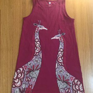 Giraffe Graphic T-shirt Dress